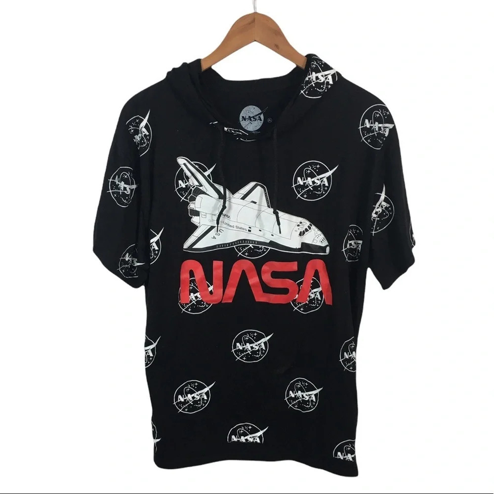 TS135 Men’s NASA USA Space Program Hoodie T Shirt XL